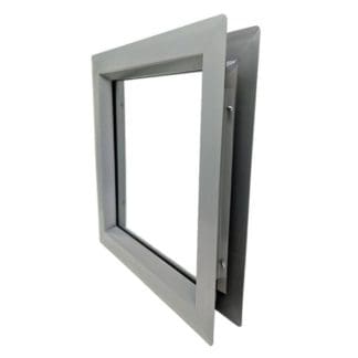 Air Louvers VSL(G) Galvannealed Slimline Vision Lite Frame for 3/16″ to 1/4″ Glass, 1-3/4″ Thick Door