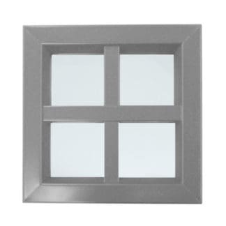 Air Louvers VSL Vision Lite Kit with Mullions and 1/4″ Clear Tempered Safety Glass