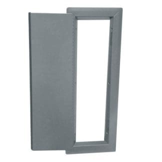Air Louvers PDVSL Vision Lite Frame with Hinged Privacy Door Cover for 3/16″ to 1/4″ Glass, 1-3/4″ Thick Door