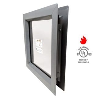 Air Louvers VSL Slimline Vision Lite Kit PAK with 3/16″ Clear PYRAN® Platinum F, 90 to 180 Minute Fire-Rated Safety Glass